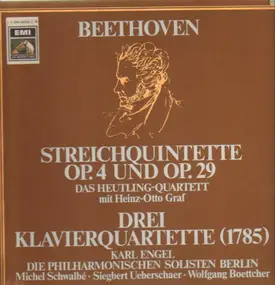 Ludwig Van Beethoven - Streichquintette op.4 & op. 29 / Drei Klavierquartette