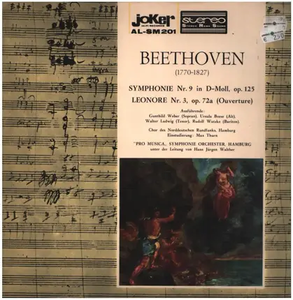Beethoven - Pro Musica, Hamburg; H.J. Walther - Symphonie Nr.9 / Leonore Nr.3 (Ouverture)