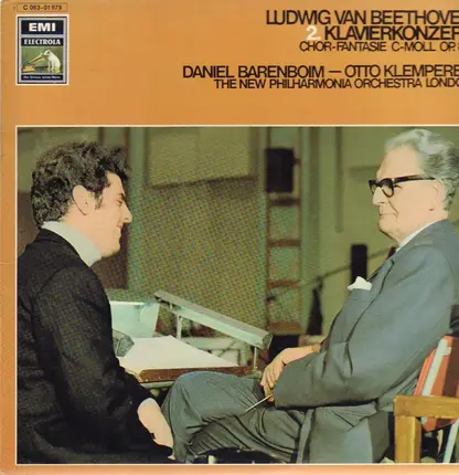 Beethoven - 2.Klavierkonzert, Chor Fantasie C-Moll,, Barenboim, Klemperer, New Philh Orch London