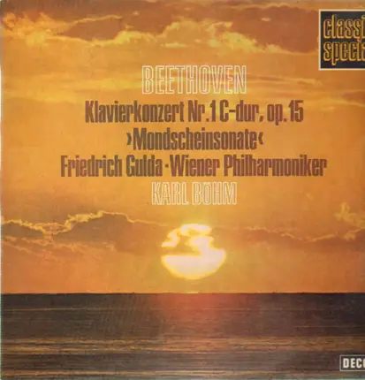 Beethoven - Klavierkonzert Nr.1 C-dur, >Mondscheinsonate<, Friedrich Gulda, Wiener Philh, Böhm