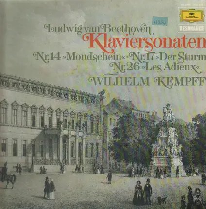Beethoven - Klaviersonaten Nr.14 'Mondschein' / Nr.17 'Der Sturm' / Nr.26 'Les Adieux'