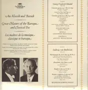 LP - Beethoven / Händel - Aus Klassik und Barock, Wilhelm Kempff / E. Müller, Schola Cantorum Basiliensis, Wenzinger - Original Tulip-Label