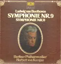 Double LP - Beethoven / Herbert von Karajan - Symphonie Nr. 9 - Symphonie Nr. 8 - Hardcoverbox + Booklet