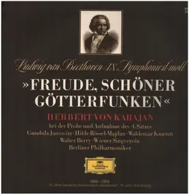 Ludwig Van Beethoven - IX. Symph d-moll, Karajan bei der Probe und Aufnahme des 4. Satzes