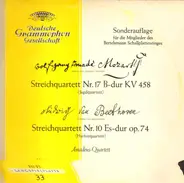 Beethoven / Mozart - Streichquartett Nr. 17 B-dur Op. Kv 458 'Jagdquartett' - Streichquartett Es-Dur Op. 74  'Harfenquar