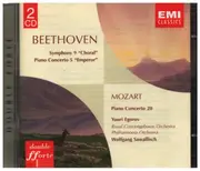CD - Beethoven / Mozart - Symphony 9 / Piano Concerto 5 / Piano Concerto 20