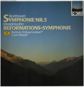 LP - Beethoven / Mendelssohn - Symphonie Nr.5 / Reformations-Symphonie, Berliner Philharmoniker, Maazel
