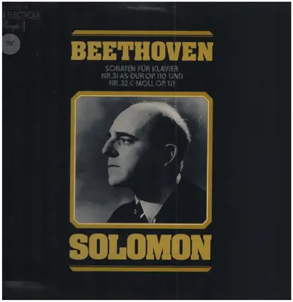 Beethoven - Sonaten für Klavier Nr.31 und 32,, Solomon