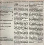 LP - Beethoven - Sinfonie Nr.6 In F-Dur Op.68 (Pastorale) (Kurt Masur)