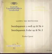 LP - Beethoven - Steichquartette c-moll Nr.4, A-dur Nr.5; Koeckert-Quartett