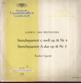 Ludwig Van Beethoven - Steichquartette c-moll Nr.4, A-dur Nr.5; Koeckert-Quartett