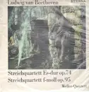 LP - Beethoven - Streichquartette Es-dur und f-moll, Weller-Quartett