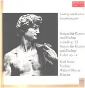 LP - Beethoven (Suske / Olbertz) - Sonate Für Klavier Und Violine A-moll Op.23 &  F-dur Op.24 - Black labels