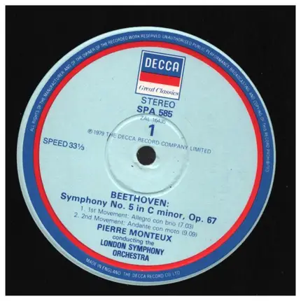 Beethoven - Symphonie N° 5 Ouverture D'Egmont