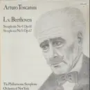 LP - Beethoven - Symphonie No.4 Op.60, Symphonie No.5 Op.67 (Arturo Toscanini) - Rare Swiss Pressing / Mono