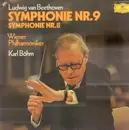 Double LP - Beethoven - Symphonie Nr.9&8,, Wiener Philh, Böhm