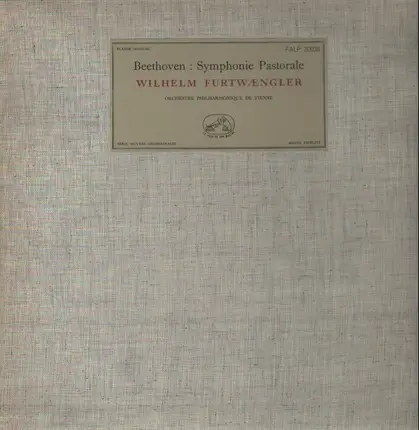 Beethoven - Symphonie Pastorale, Furtwängler, Orch Philh De Vienne.