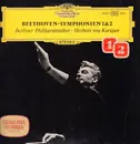 LP - Beethoven - Symphonien 1&2, Berliner Philh, Karajan - Tulip Rim