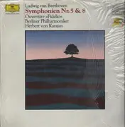 LP - Beethoven - Symphonien Nr.5&8, Berliner Philharmoniker, Karajan
