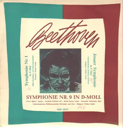 Beethoven - Symphonie N° 9 En Ré Mineur 'Avec Choeurs', Walter Goehr