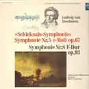 LP - Beethoven - Symphonie Nr.5 c-Moll, Nr.8 F-Dur