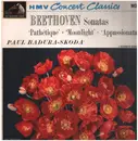 LP - Beethoven - Piano Sonatas: Pathetique, Moonlight, Appassionata - Mono
