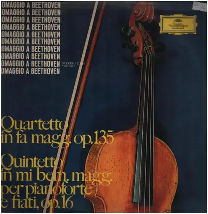 Beethoven - Quartetto in fa magg op.135; Quinetto in mi bem magg. per pianoforte...