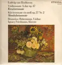 LP - Beethoven - Violinsonate und Klaviersonate,, Hubermann (Violine), Friedmann (Klavier)