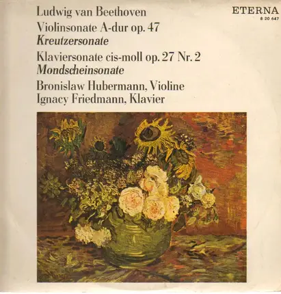 Beethoven - Violinsonate und Klaviersonate,, Hubermann (Violine), Friedmann (Klavier)