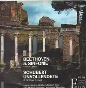 LP - Beethoven, Schubert / Pro Musica Sinfonie Orchester - 5 . Sinfonie c-moll op. 67* . 8. Sinfonie h-moll