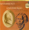LP - Beethoven / Mozart - Sinfonien Nr.5, George Szell / Nr. 40, Colin Davis