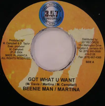 Beenie Man / Martina - Got What U Want