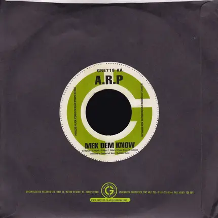 Beenie Man / A.R.P. - Study Me / Mek Dem Know
