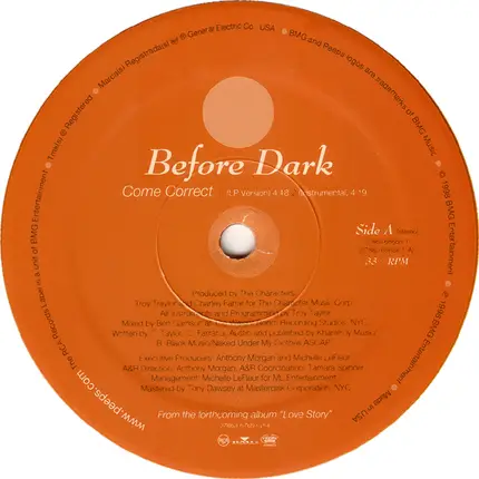 Before Dark - Come Correct