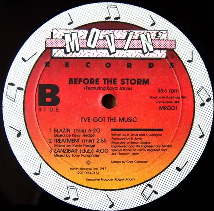 Before The Storm Featuring Boyd Jarvis - I've Got The Music