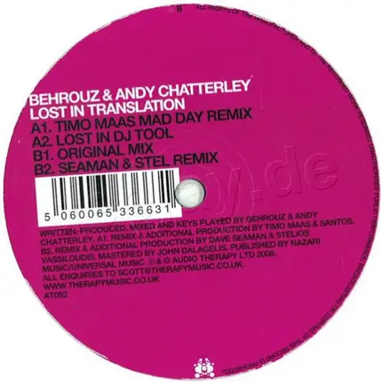 Behrouz & Andy Chatterley - Lost In Translation