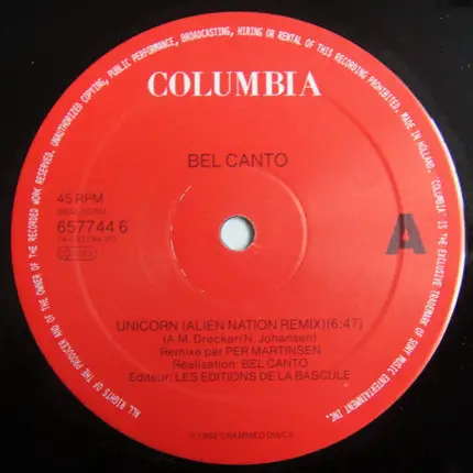 Bel Canto - Unicorn