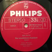 LP - Béla Bartók - Der Wunderbare Mandarin Und Divertimento