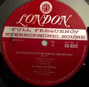 LP - Béla Bartók , Antonio Vivaldi - Divertimento / Concerti Grossi Numbers 10 & 11