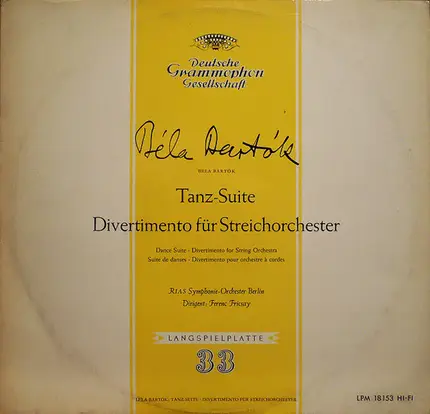 Bartok - Tanz-Suite / Divertimento Für Streichorchester