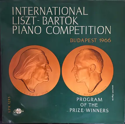 Bartók / Liszt - International Liszt - Bartók Piano Competition (Budapest 1966)