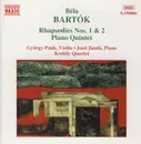 CD - Bartók - Rhapsodies Nos. 1 & 2 / Piano Quintet