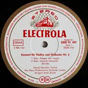 LP - Béla Bartók - Violin Concerto Nr. 2 / 6 Duos Für 2 Violine Aus '44 Duos' Für 2 Violinen