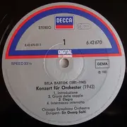LP - Béla Bartók / The Chicago Symphony Orchestra / Georg Solti - Concerto For Orchestra / Dance Suite
