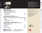 CD - Béla Bartók / Johannes Brahms / Alexander Tcherepnin - Yehudi Menuhin - Yehudi Menuhin Centenary