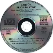 CD - Bartók - Bartók Plays Bartók : Contrasts, Rhapsody No. 1, Mikrokosmos (Excerpts) - Mono