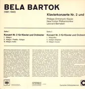 LP - Béla Bartók / New Yorker Philharmoniker, Leonard Bernstein - Kavierkonzert Nr. 2 und 3