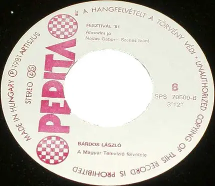 Béla Ernyey / Bárdos László - Léptek Az Utcán / Álmodni Jó