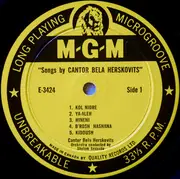 LP - Bela Herskovits - Songs By Cantor Bela Herskovits