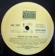 LP - Béla Bartók - Béla Bartók Auf Der Orgel